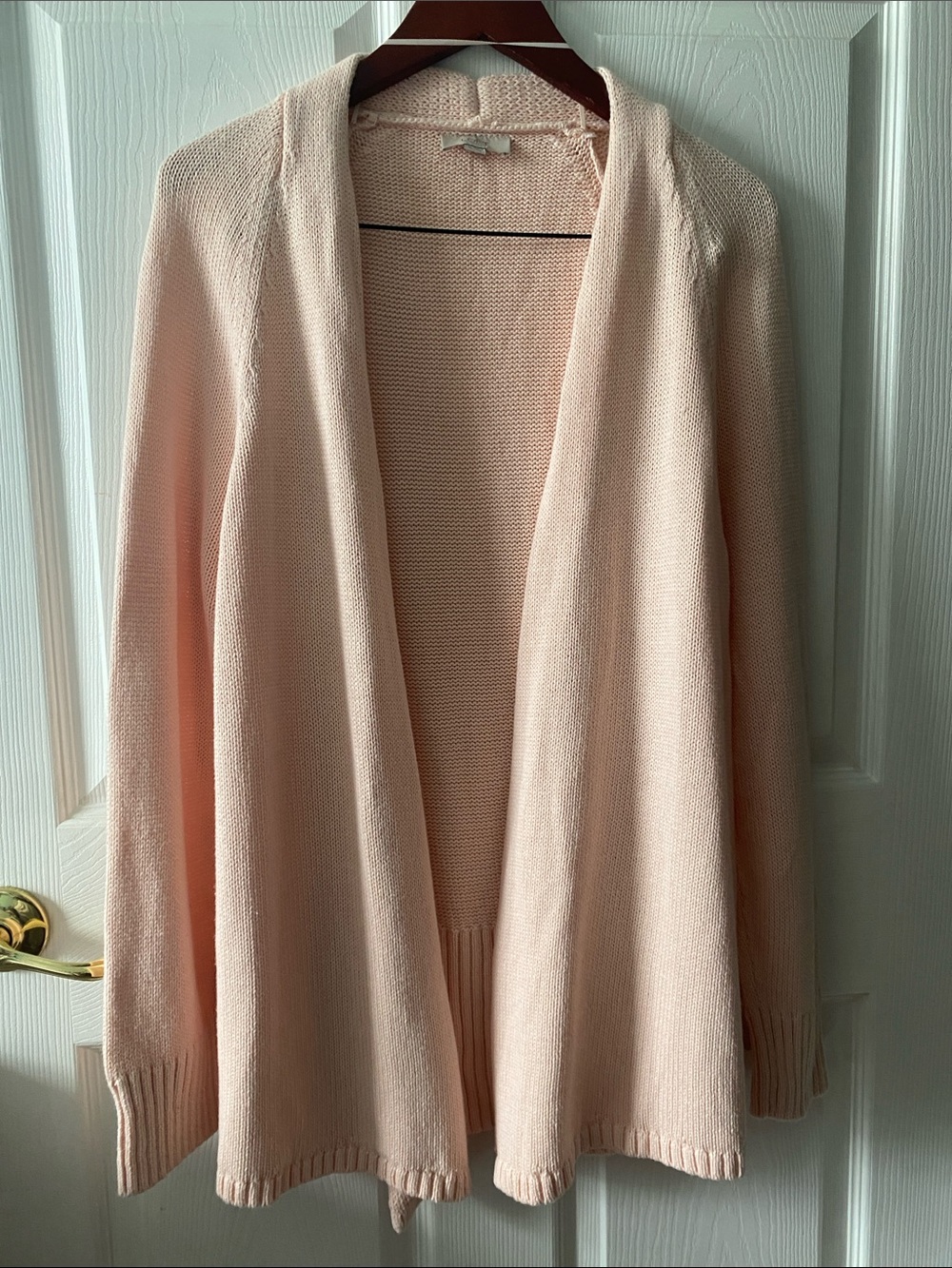 Loft Open-Front Blush Pink Women's Cardigan Sweater